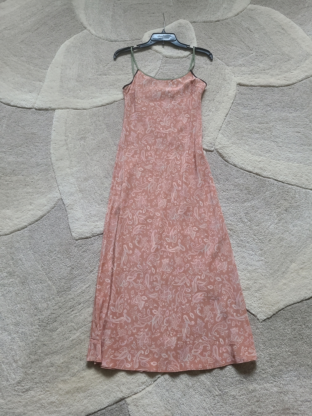 REALISATION PAR Cameron in Dazed - Dusty Pink Paisley Maxi Slip Dress - Small